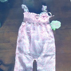 Nannette Baby Sz 24 mo Floral Detail Jumper